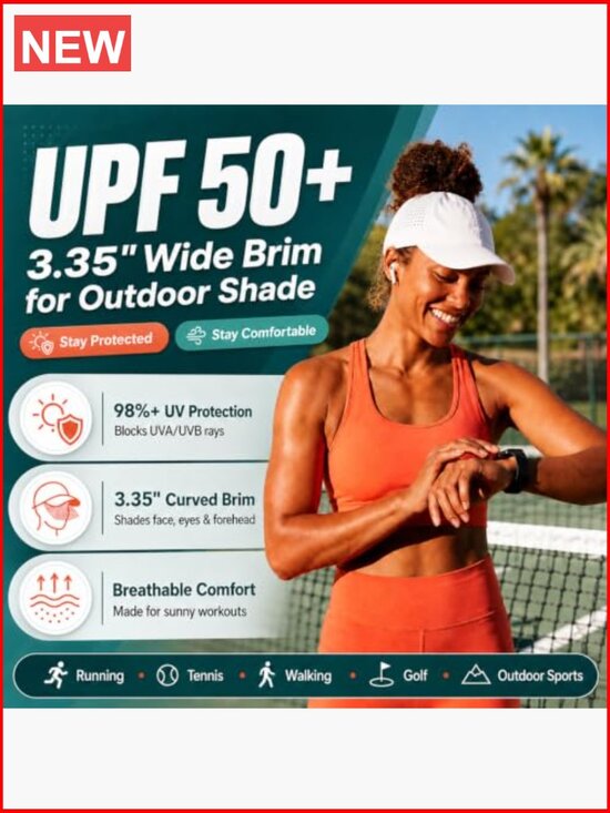 Cooling High Ponytail Breathable Sport Hat for Women Running Golf UPF 50+ main image 7